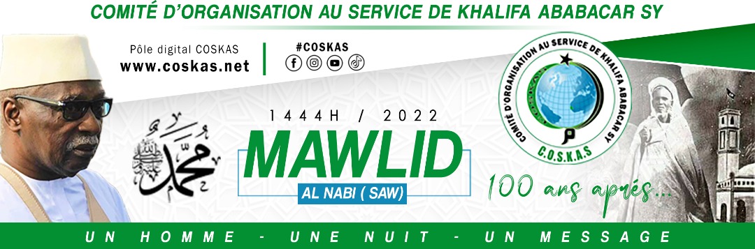 THEME CENTRAL DU MAWLID 2022 COMMISSION CULTURELLE DU COSKAS